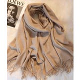 ベージュ | ストール リバーシブル 厚手 | DRESS+