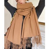 ライトブラウン | ストール リバーシブル 厚手 | DRESS+