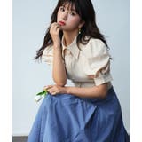 パワーショルダースタイルアップブラウス | SAISON DE PAPILLON  | 詳細画像21 