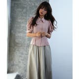 パワーショルダースタイルアップブラウス | SAISON DE PAPILLON  | 詳細画像28 