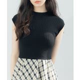 ニットトップスとチェック柄スカートのドッキングワンピース | SAISON DE PAPILLON  | 詳細画像18 