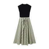 ニットトップスとチェック柄スカートのドッキングワンピース | SAISON DE PAPILLON  | 詳細画像26 