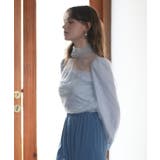 プチハイネックショート丈チュールトップス | SAISON DE PAPILLON  | 詳細画像10 