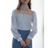 グレー | プチハイネックショート丈チュールトップス | SAISON DE PAPILLON 