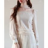 アイボリー | プチハイネックショート丈チュールトップス | SAISON DE PAPILLON 