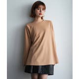 ベージュ | ゆったりシルエカットソートトップス | SAISON DE PAPILLON 