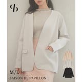 ドロップショルダーVネックジャケット | SAISON DE PAPILLON | 詳細画像1