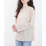 シアー生地長袖クルーネックトップス | SAISON DE PAPILLON  | 詳細画像18 