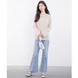 シアー生地長袖クルーネックトップス | SAISON DE PAPILLON  | 詳細画像20 