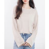 シアー生地長袖クルーネックトップス | SAISON DE PAPILLON  | 詳細画像25 