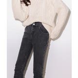 裏起毛ハイウエストストレッチスキニーデニムパンツ | SAISON DE PAPILLON  | 詳細画像8 