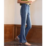 ハイライズフレアデニムパンツ | SAISON DE PAPILLON  | 詳細画像6 