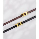 ゴールドバックル細ベルト | SAISON DE PAPILLON  | 詳細画像20 