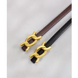 ゴールドバックル細ベルト | SAISON DE PAPILLON  | 詳細画像21 