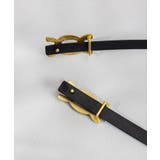 ゴールドバックル細ベルト | SAISON DE PAPILLON  | 詳細画像24 