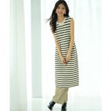 ダメージ加工ボーダーニットワンピース | SAISON DE PAPILLON  | 詳細画像20 