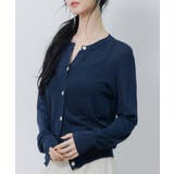 【接触冷感】クルーネックサマーニットカーディガン | SAISON DE PAPILLON | 詳細画像3