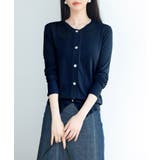 【接触冷感】クルーネックサマーニットカーディガン | SAISON DE PAPILLON | 詳細画像6