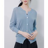 【接触冷感】クルーネックサマーニットカーディガン | SAISON DE PAPILLON | 詳細画像14