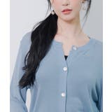 【接触冷感】クルーネックサマーニットカーディガン | SAISON DE PAPILLON | 詳細画像17