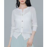 【接触冷感】クルーネックサマーニットカーディガン | SAISON DE PAPILLON | 詳細画像18