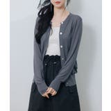 【接触冷感】クルーネックサマーニットカーディガン | SAISON DE PAPILLON | 詳細画像31