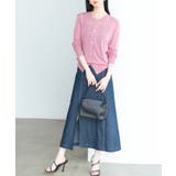 【接触冷感】クルーネックサマーニットカーディガン | SAISON DE PAPILLON | 詳細画像36