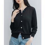 ローズ | 【接触冷感】クルーネックサマーニットカーディガン | SAISON DE PAPILLON