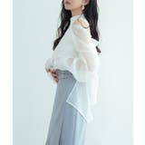 シアーシャツ×ノースリーブニット2点セット | SAISON DE PAPILLON | 詳細画像13