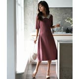 前後2way襟付きミモレ丈ニットワンピース | SAISON DE PAPILLON | 詳細画像11