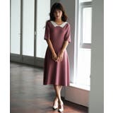 前後2way襟付きミモレ丈ニットワンピース | SAISON DE PAPILLON | 詳細画像13