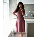 前後2way襟付きミモレ丈ニットワンピース | SAISON DE PAPILLON | 詳細画像14