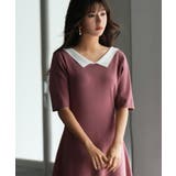 前後2way襟付きミモレ丈ニットワンピース | SAISON DE PAPILLON | 詳細画像15