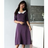 前後2way襟付きミモレ丈ニットワンピース | SAISON DE PAPILLON | 詳細画像17