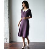 前後2way襟付きミモレ丈ニットワンピース | SAISON DE PAPILLON | 詳細画像21