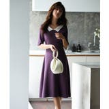 前後2way襟付きミモレ丈ニットワンピース | SAISON DE PAPILLON | 詳細画像23