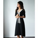 前後2way襟付きミモレ丈ニットワンピース | SAISON DE PAPILLON | 詳細画像25