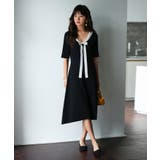 前後2way襟付きミモレ丈ニットワンピース | SAISON DE PAPILLON | 詳細画像28