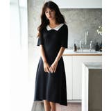 前後2way襟付きミモレ丈ニットワンピース | SAISON DE PAPILLON | 詳細画像31