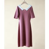 前後2way襟付きミモレ丈ニットワンピース | SAISON DE PAPILLON | 詳細画像43