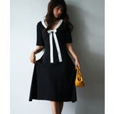 前後2way襟付きミモレ丈ニットワンピース | SAISON DE PAPILLON | 詳細画像5