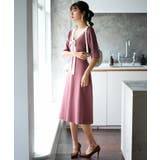 前後2way襟付きミモレ丈ニットワンピース | SAISON DE PAPILLON | 詳細画像6