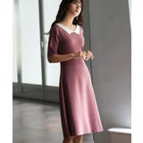 前後2way襟付きミモレ丈ニットワンピース | SAISON DE PAPILLON | 詳細画像9