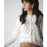 透かし編みフリンジニットカーディガン | SAISON DE PAPILLON | 詳細画像20