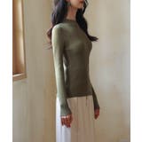 リブ編みプチハイネックニットプルオーバー | SAISON DE PAPILLON | 詳細画像55