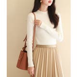 リブ編みプチハイネックニットプルオーバー | SAISON DE PAPILLON | 詳細画像72