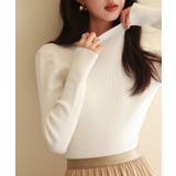 リブ編みプチハイネックニットプルオーバー | SAISON DE PAPILLON | 詳細画像75