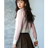 フロントリボンギンガムチェックニットプルオーバー | SAISON DE PAPILLON | 詳細画像15