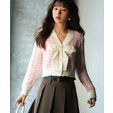 フロントリボンギンガムチェックニットプルオーバー | SAISON DE PAPILLON | 詳細画像20