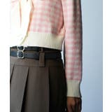 フロントリボンギンガムチェックニットプルオーバー | SAISON DE PAPILLON | 詳細画像26